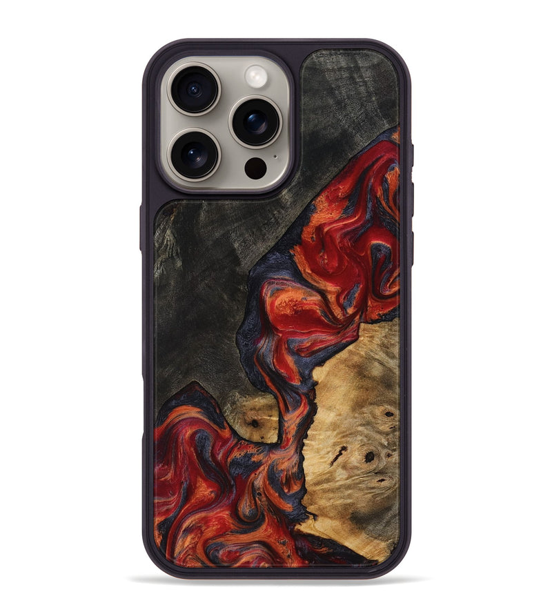 iPhone 16 Pro Max Wood Phone Case - Creed (Red, 818140)