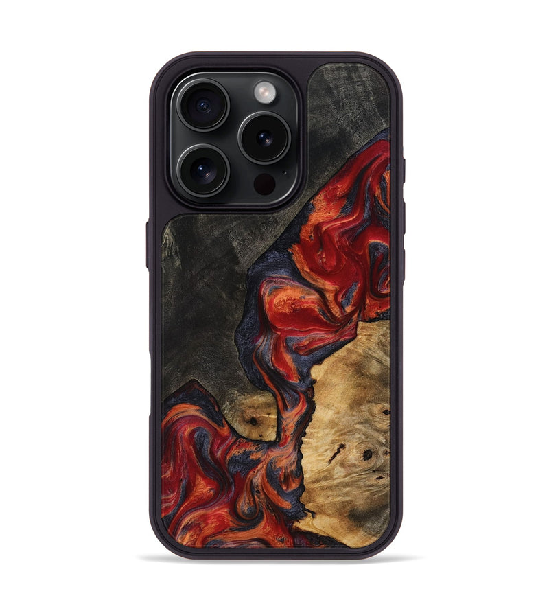 iPhone 16 Pro Wood Phone Case - Creed (Red, 818140)