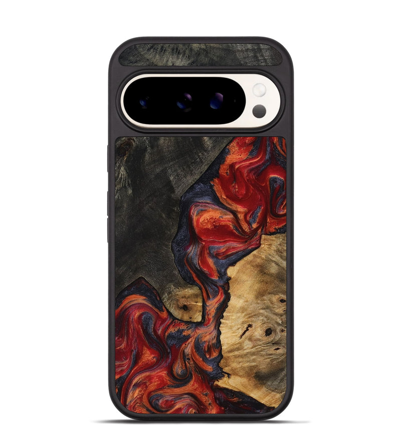 Pixel 9 Pro Wood Phone Case - Creed (Red, 818140)