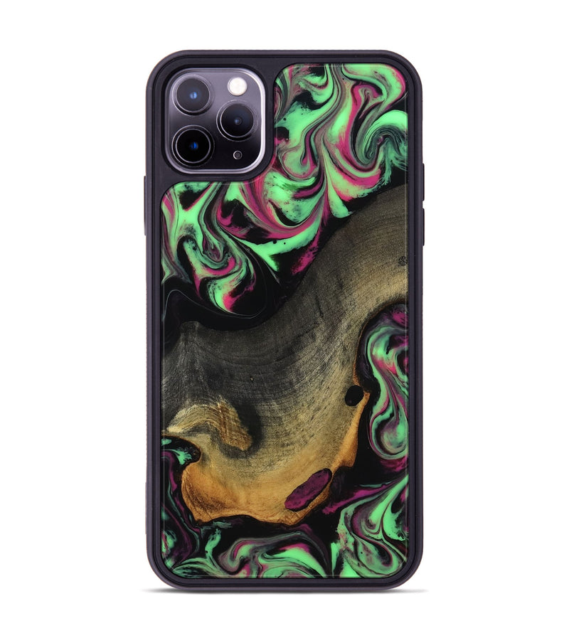 iPhone 11 Pro Max Wood Phone Case - Adelard (Neon, 818141)