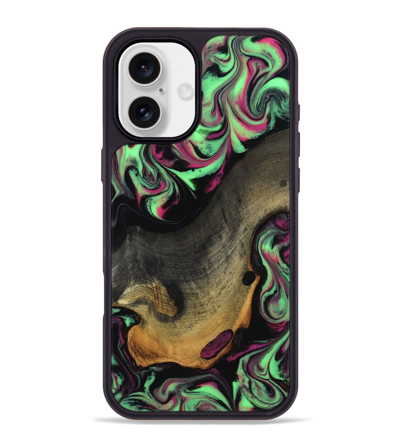 iPhone 16 Plus Wood Phone Case - Adelard (Neon, 818141)