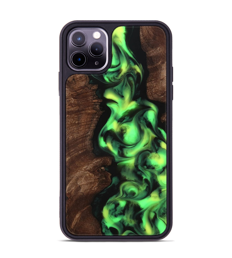 iPhone 11 Pro Max Wood Phone Case - Georgia (Neon, 818142)