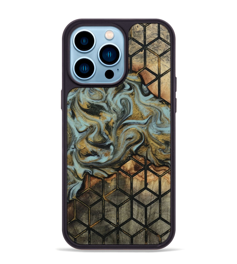 iPhone 14 Pro Max Wood Phone Case - Harmon (Pattern, 818160)