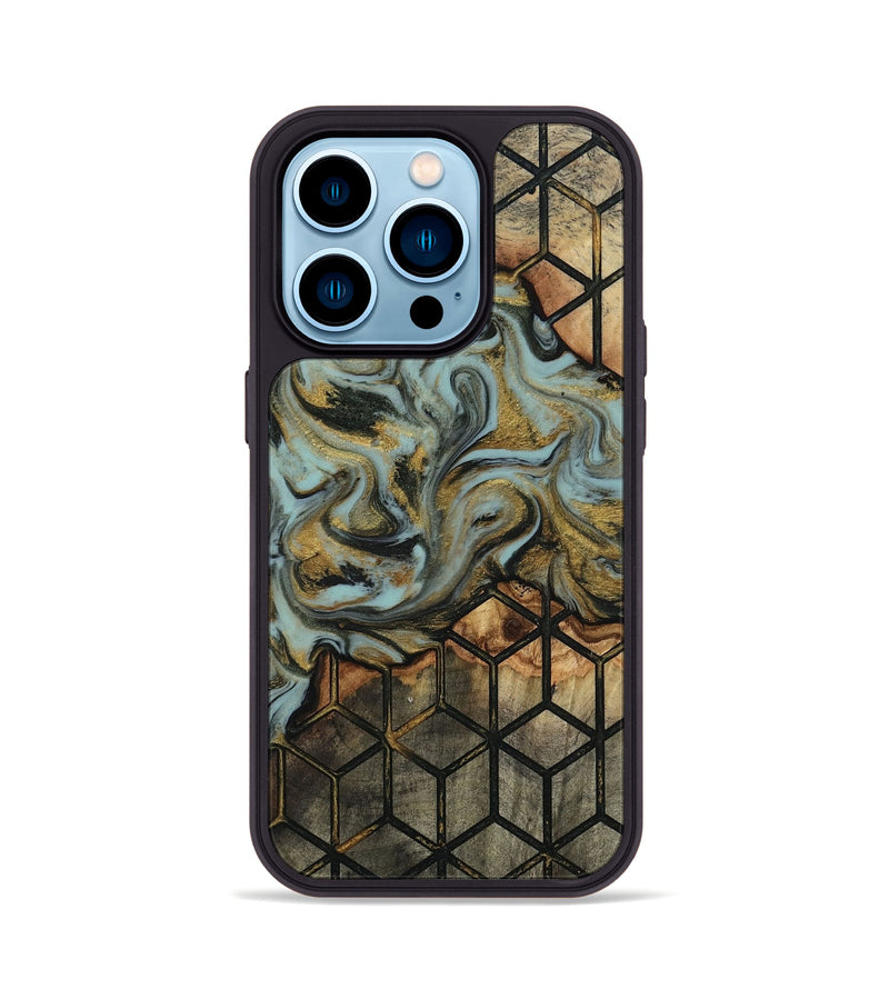 iPhone 14 Pro Wood Phone Case - Harmon (Pattern, 818160)