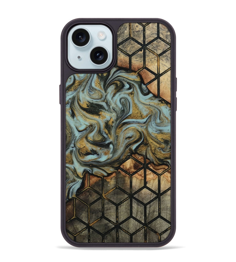 iPhone 15 Plus Wood Phone Case - Harmon (Pattern, 818160)