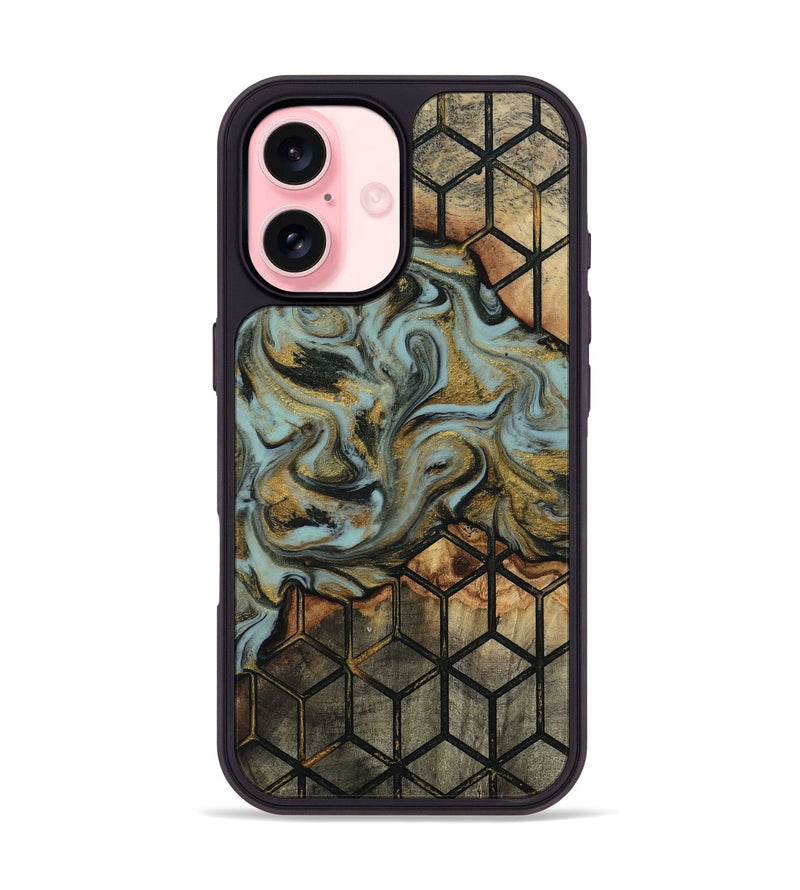 iPhone 16 Wood Phone Case - Harmon (Pattern, 818160)