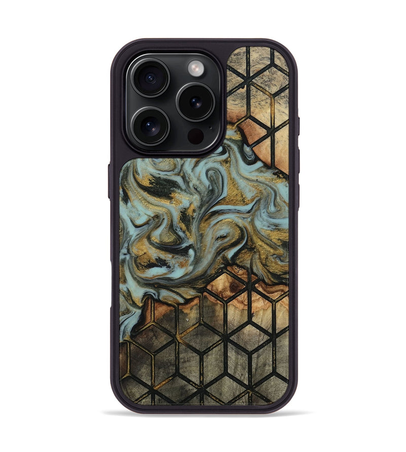 iPhone 16 Pro Wood Phone Case - Harmon (Pattern, 818160)
