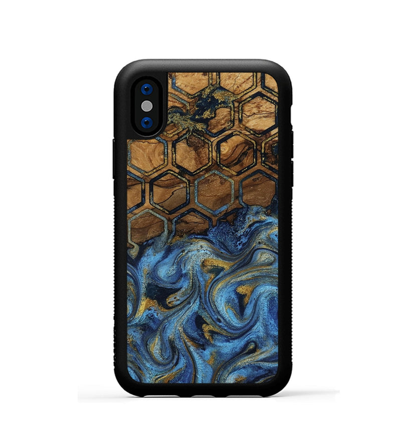 iPhone Xs Wood Phone Case - Julieta (Pattern, 818162)