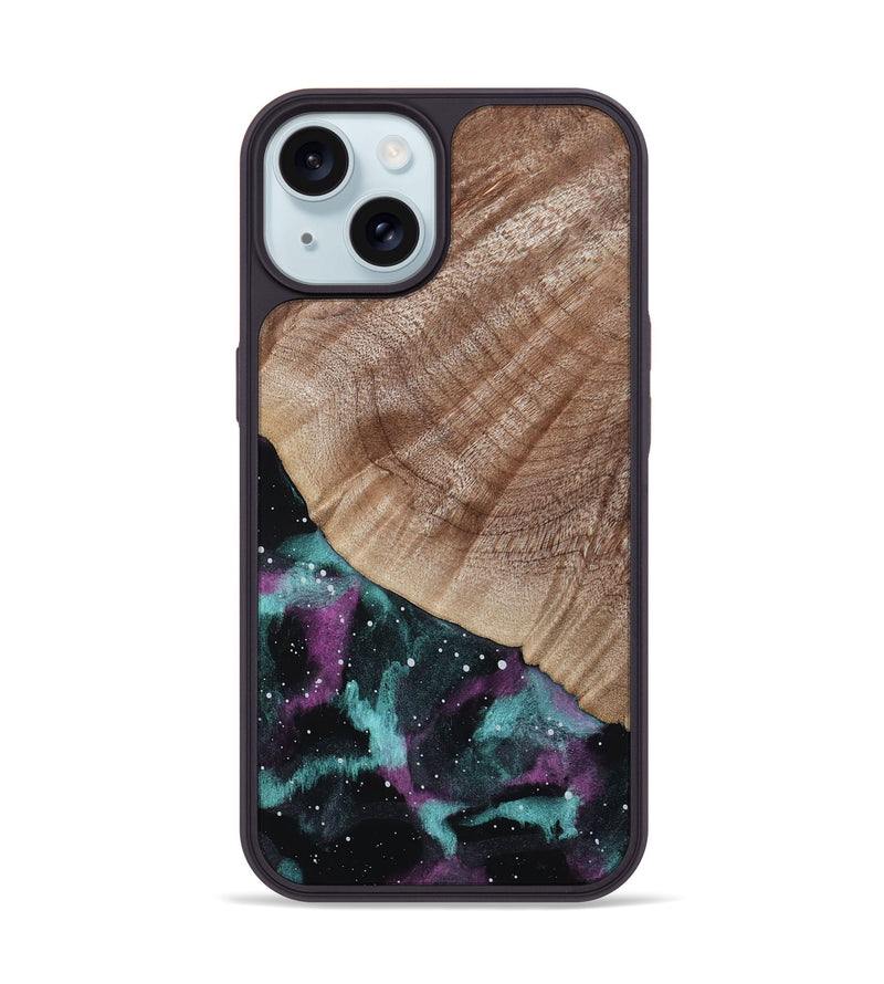 iPhone 15 Wood Phone Case - Alvina (Cosmos, 818180)