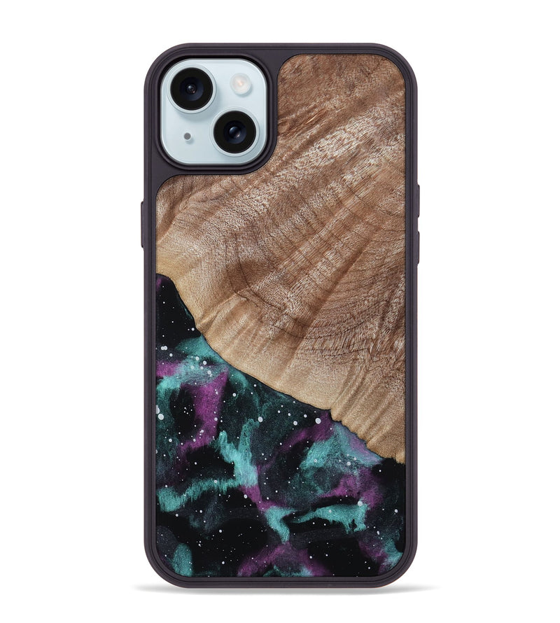iPhone 15 Plus Wood Phone Case - Alvina (Cosmos, 818180)