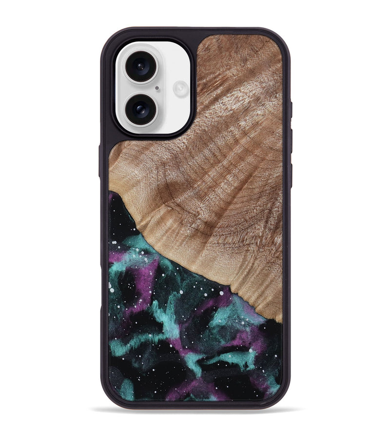 iPhone 16 Plus Wood Phone Case - Alvina (Cosmos, 818180)