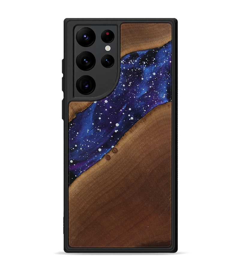 Galaxy S22 Ultra Wood Phone Case - Amya (Cosmos, 818181)