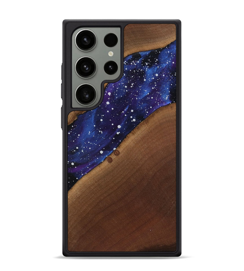Galaxy S24 Ultra Wood Phone Case - Amya (Cosmos, 818181)