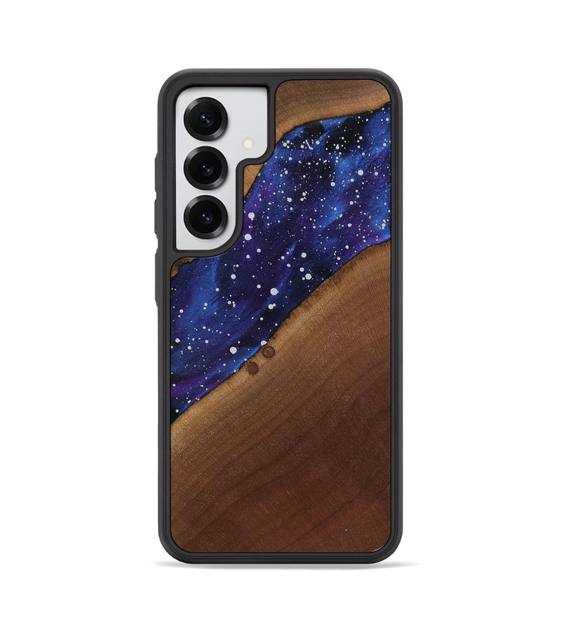 Galaxy S25 Wood Phone Case - Amya (Cosmos, 818181)