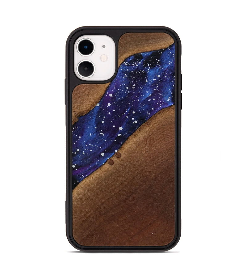 iPhone 11 Wood Phone Case - Amya (Cosmos, 818181)