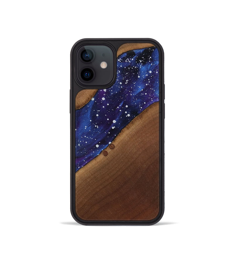 iPhone 12 mini Wood Phone Case - Amya (Cosmos, 818181)