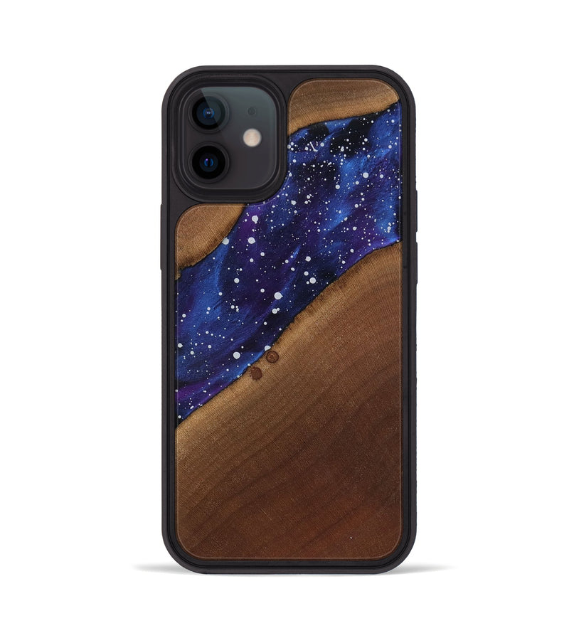 iPhone 12 Wood Phone Case - Amya (Cosmos, 818181)