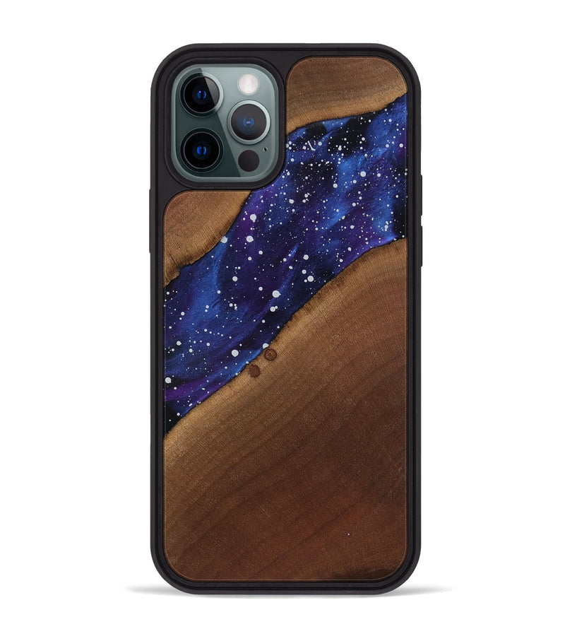 iPhone 12 Pro Max Wood Phone Case - Amya (Cosmos, 818181)