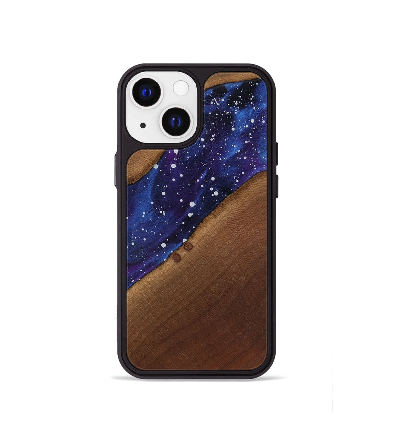 iPhone 13 mini Wood Phone Case - Amya (Cosmos, 818181)