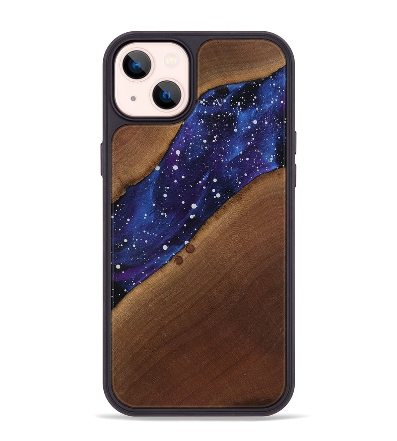 iPhone 14 Plus Wood Phone Case - Amya (Cosmos, 818181)