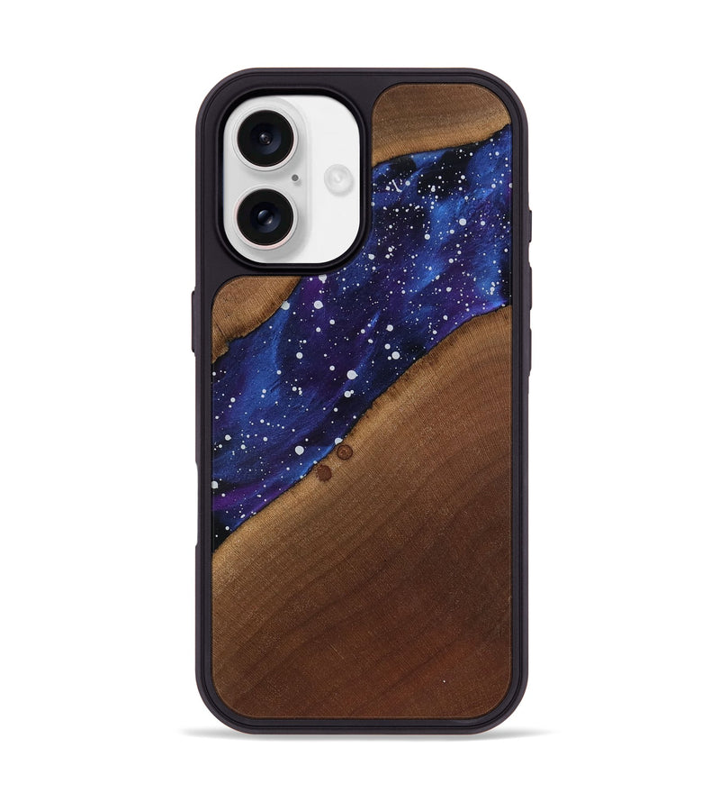 iPhone 17 Wood Phone Case - Amya (Cosmos, 818181)