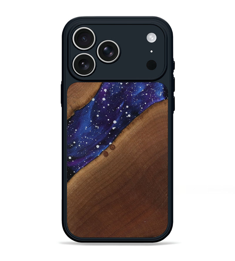 iPhone 17 Pro Max Wood Phone Case - Amya (Cosmos, 818181)