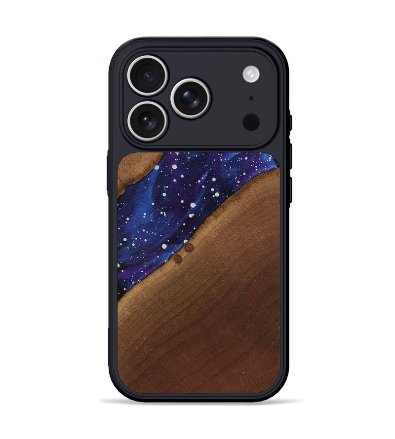 iPhone 17 Pro Wood Phone Case - Amya (Cosmos, 818181)