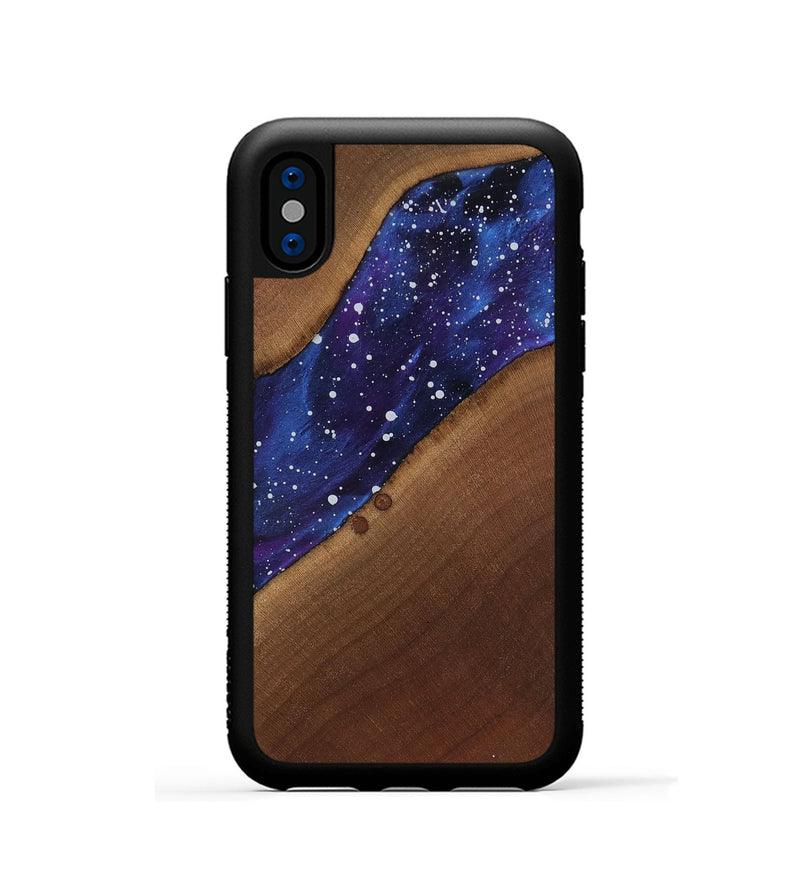 iPhone Xs Wood Phone Case - Amya (Cosmos, 818181)