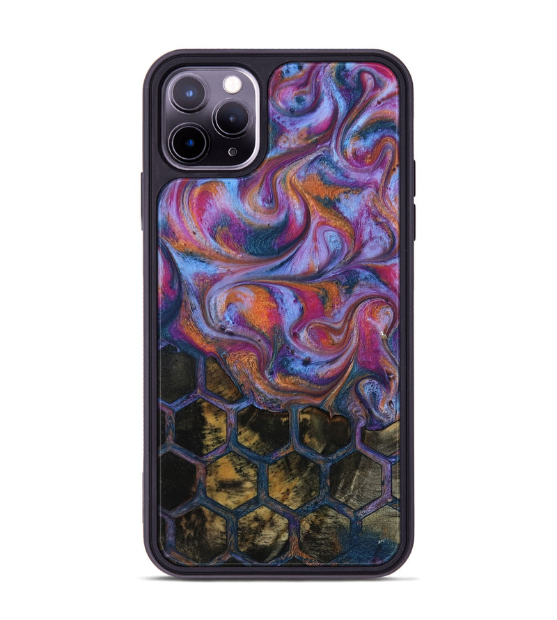 iPhone 11 Pro Max Wood Phone Case - Maira (Pattern, 818182)