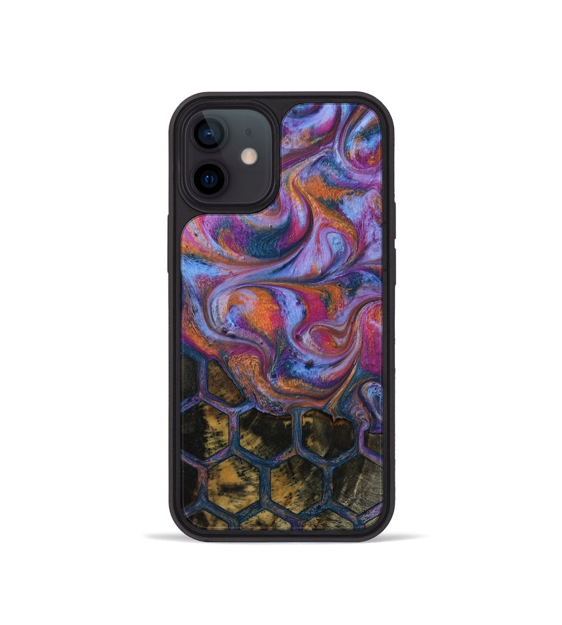 iPhone 12 mini Wood Phone Case - Maira (Pattern, 818182)