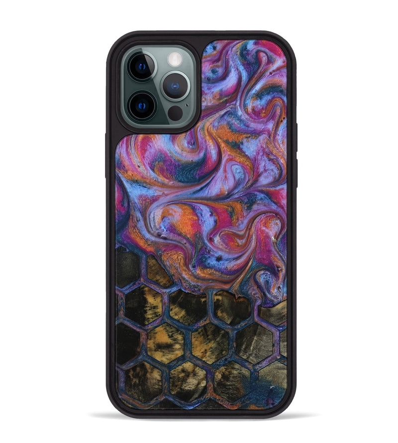 iPhone 12 Pro Max Wood Phone Case - Maira (Pattern, 818182)