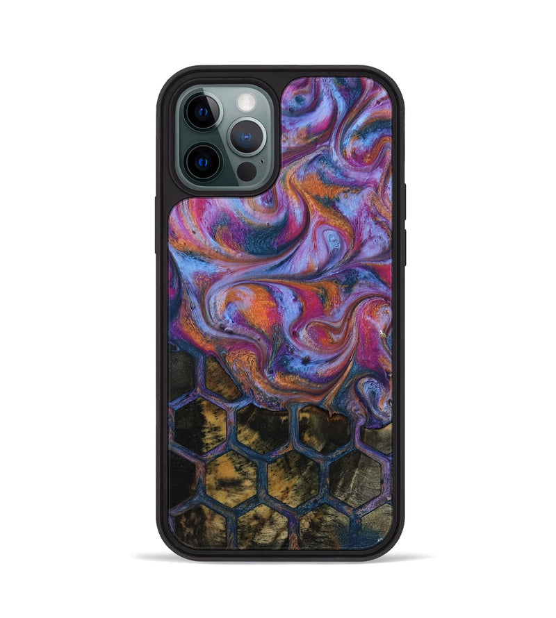 iPhone 12 Pro Wood Phone Case - Maira (Pattern, 818182)