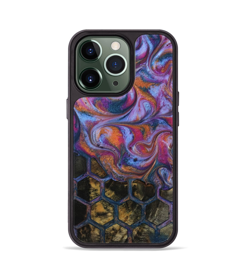 iPhone 13 Pro Wood Phone Case - Maira (Pattern, 818182)