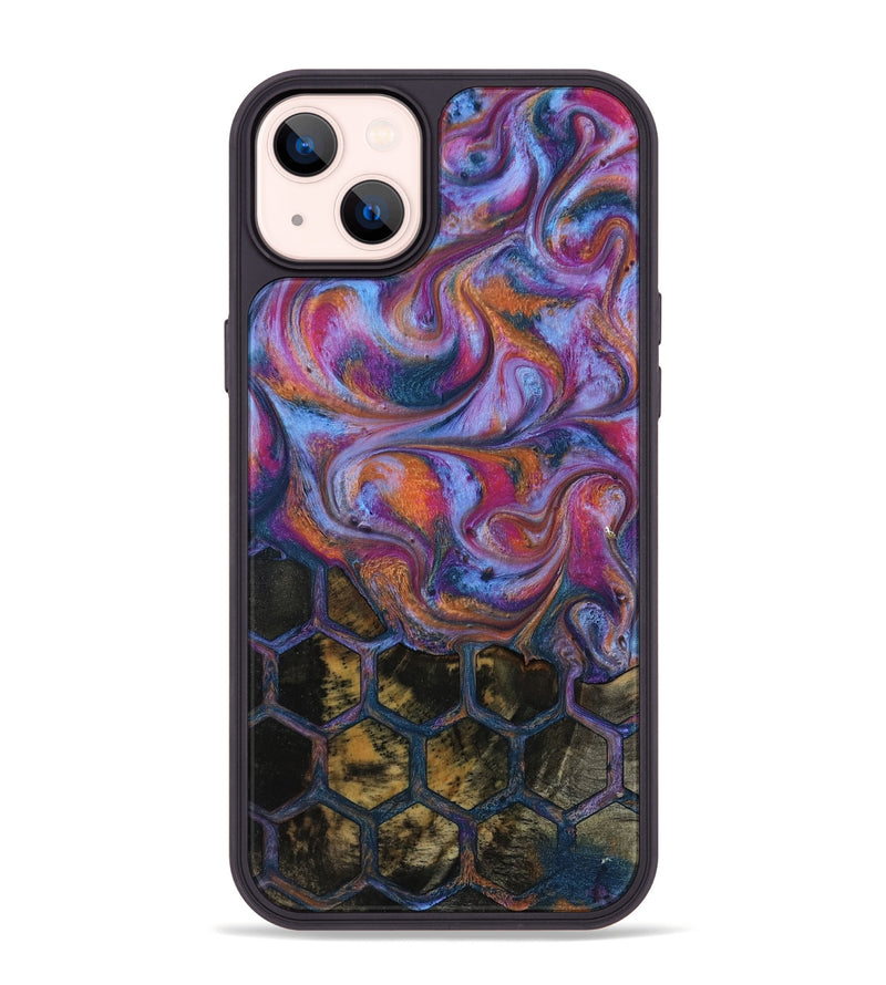 iPhone 14 Plus Wood Phone Case - Maira (Pattern, 818182)