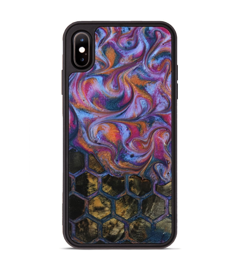 iPhone Xs Max Wood Phone Case - Maira (Pattern, 818182)