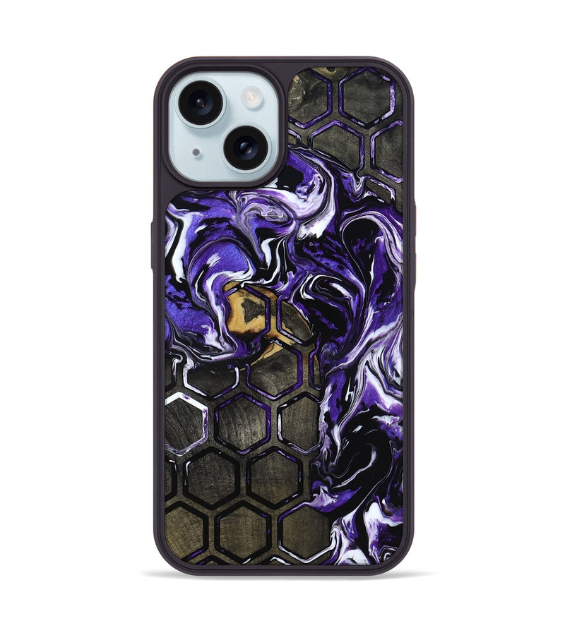 iPhone 15 Wood Phone Case - Garland (Pattern, 818183)