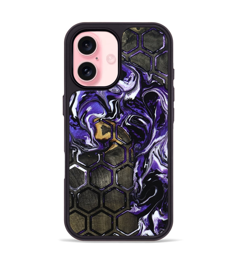 iPhone 16 Wood Phone Case - Garland (Pattern, 818183)