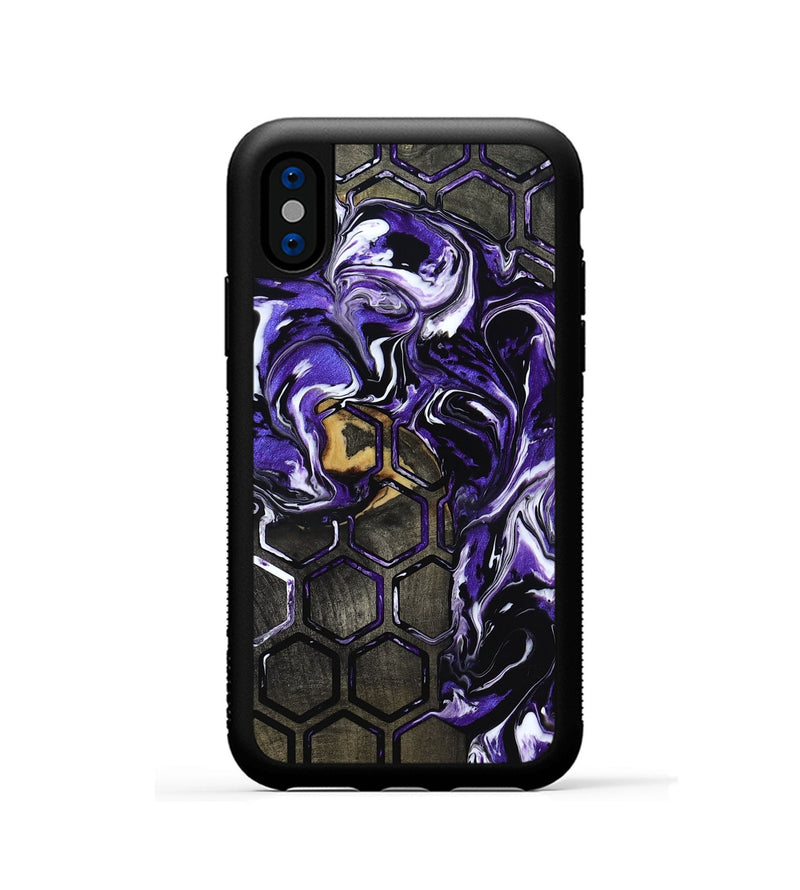 iPhone Xs Wood Phone Case - Garland (Pattern, 818183)