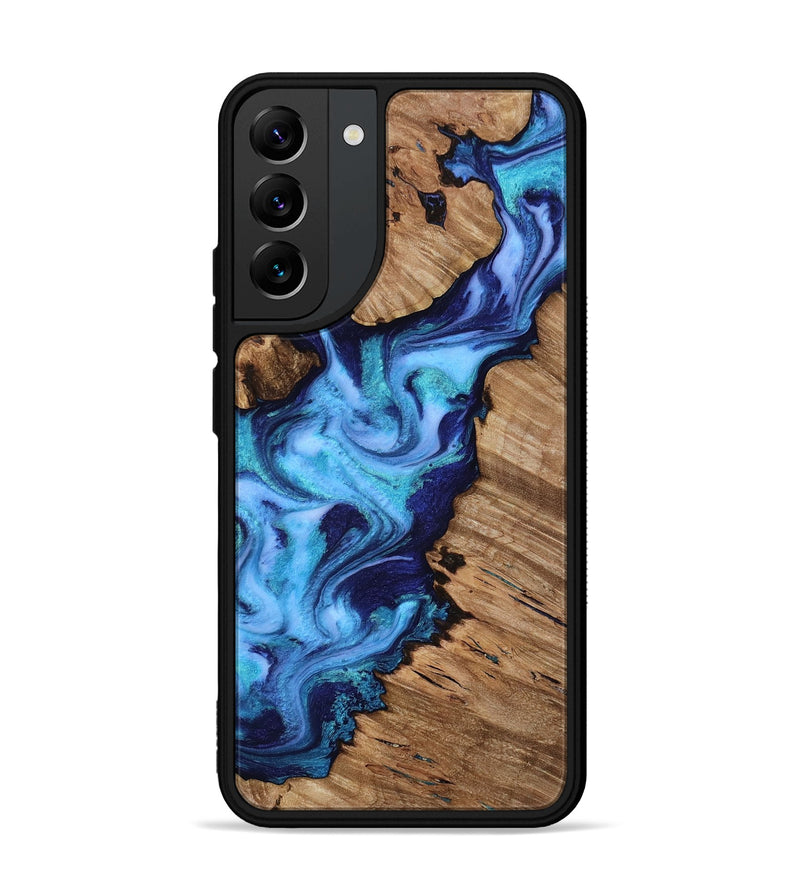 Galaxy S22 Plus Wood Phone Case - Dirk (Blue, 818184)