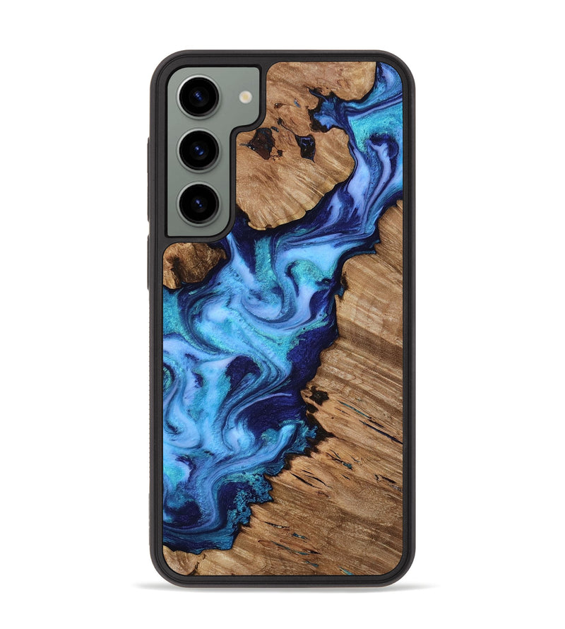 Galaxy S23 Plus Wood Phone Case - Dirk (Blue, 818184)