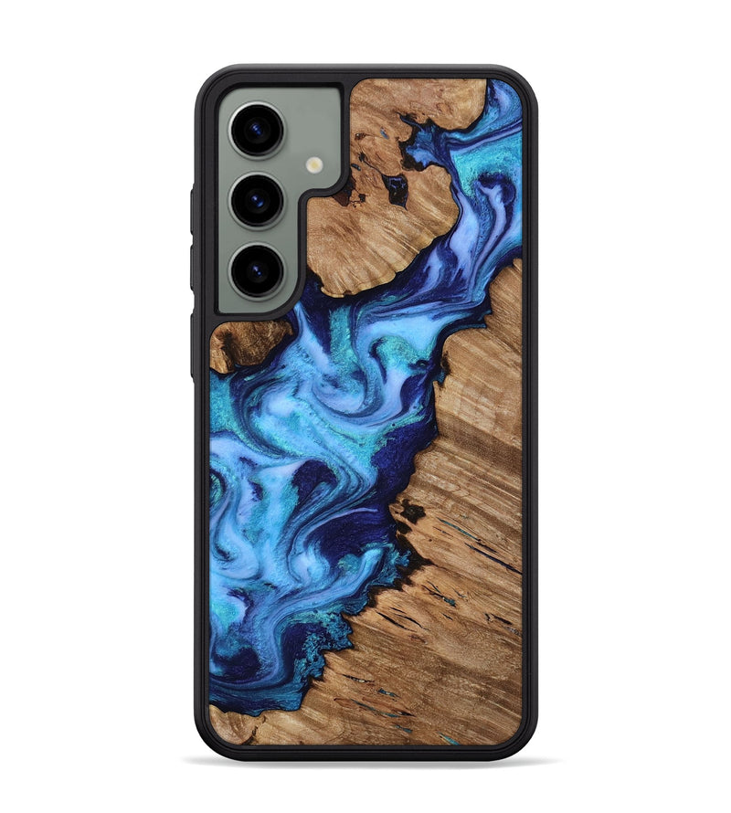 Galaxy S24 Plus Wood Phone Case - Dirk (Blue, 818184)