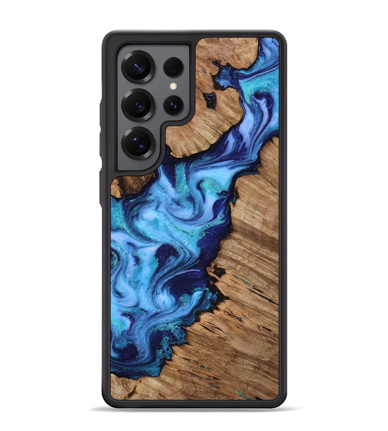 Galaxy S25 Ultra Wood Phone Case - Dirk (Blue, 818184)
