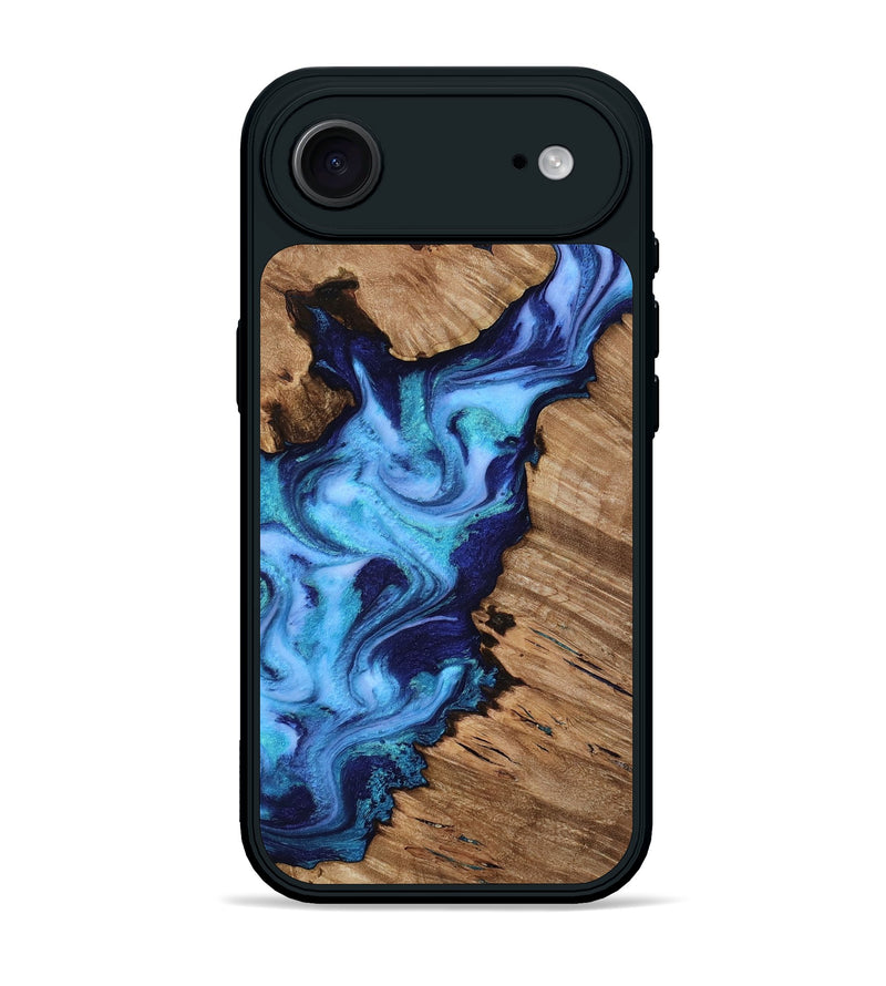 iPhone 17 Air Wood Phone Case - Dirk (Blue, 818184)