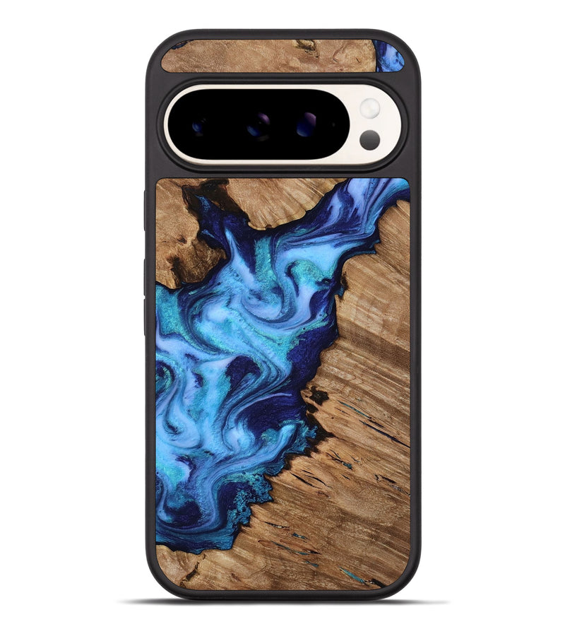Pixel 9 Pro XL Wood Phone Case - Dirk (Blue, 818184)