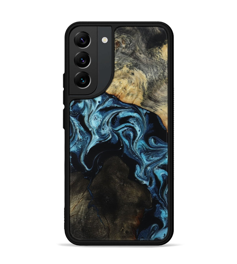 Galaxy S22 Plus Wood Phone Case - Dalia (Blue, 818185)