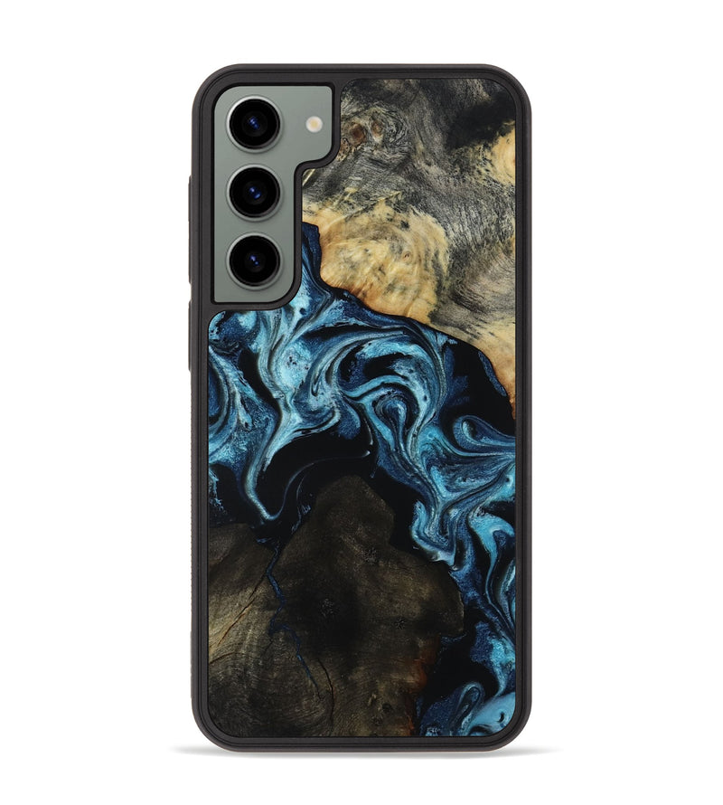 Galaxy S23 Plus Wood Phone Case - Dalia (Blue, 818185)