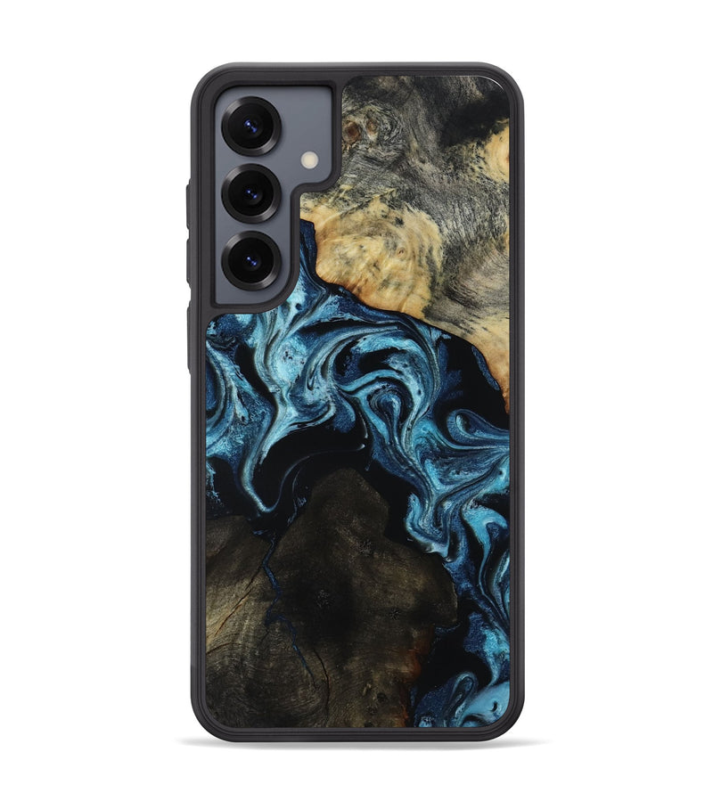 Galaxy S25 Plus Wood Phone Case - Dalia (Blue, 818185)