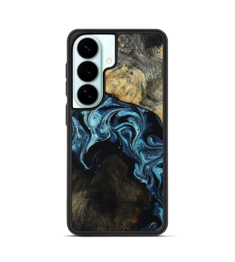 Galaxy S26 Wood Phone Case - Dalia (Blue, 818185)
