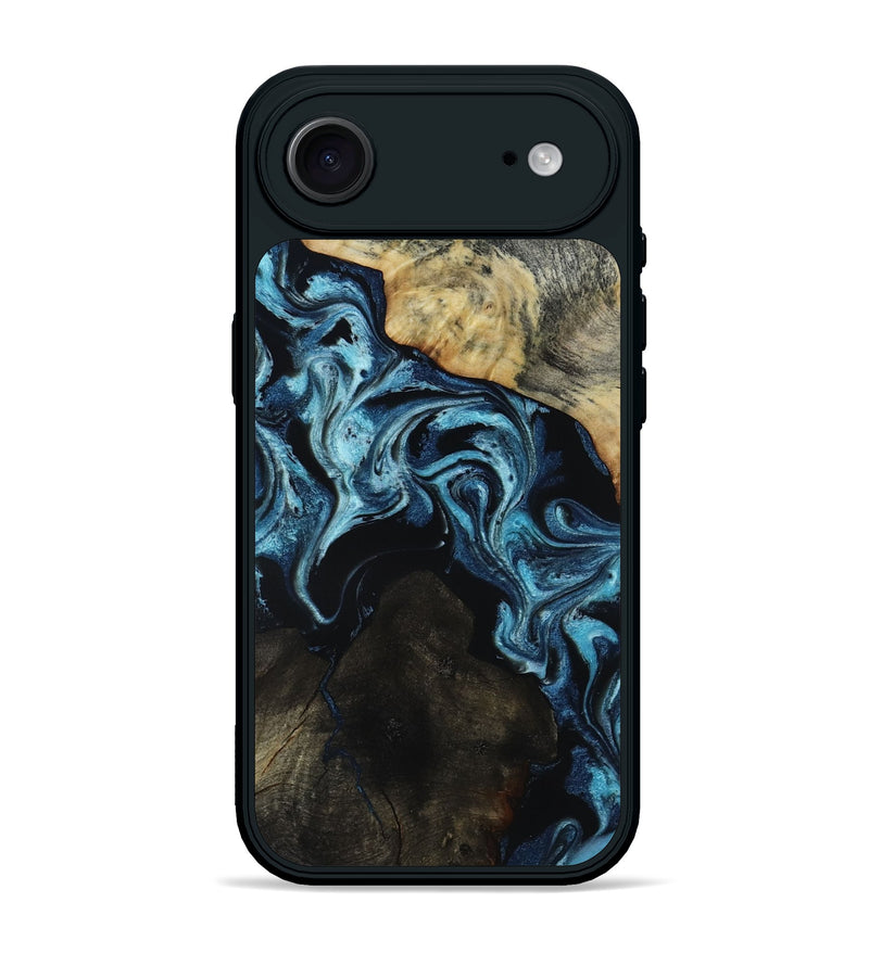 iPhone 17 Air Wood Phone Case - Dalia (Blue, 818185)