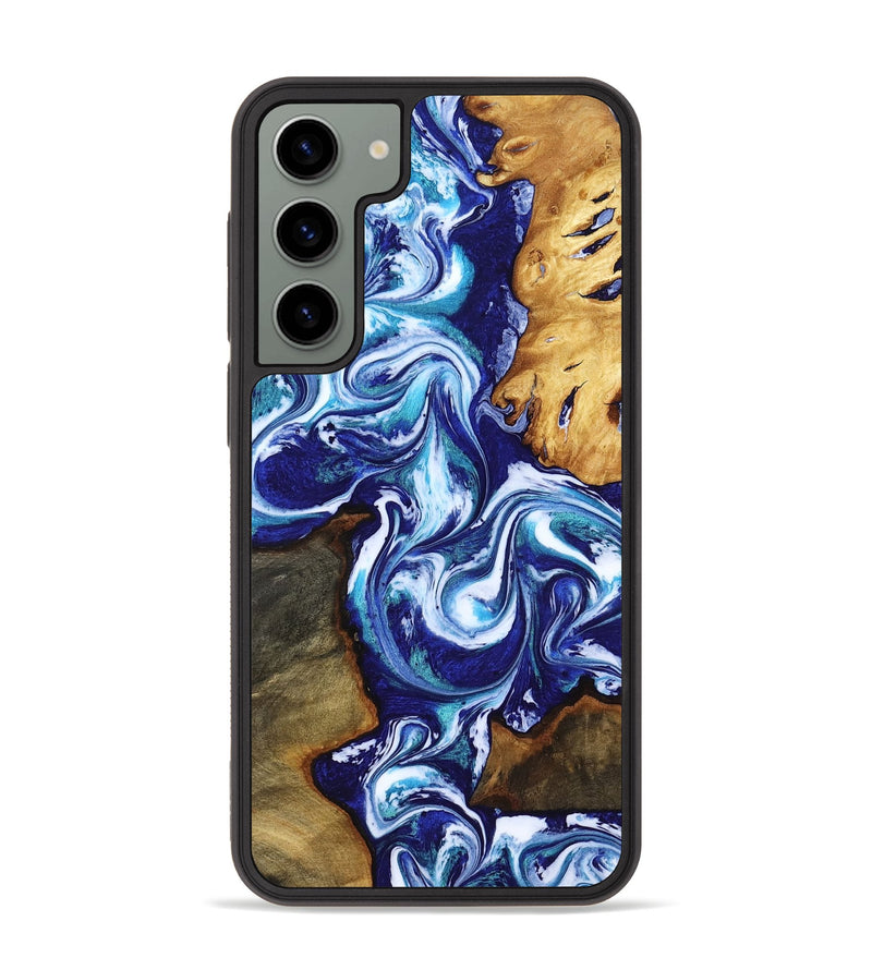 Galaxy S23 Plus Wood Phone Case - Brayan (Blue, 818186)